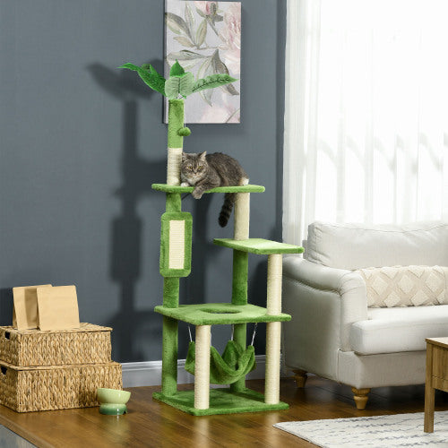 The Oasis Tower: PawHut 56" Cat Tree
