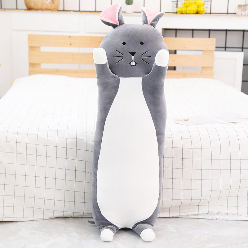 The Cuddle Buddy: 60cm Long Plush Rabbit Pillow & Body Cushion