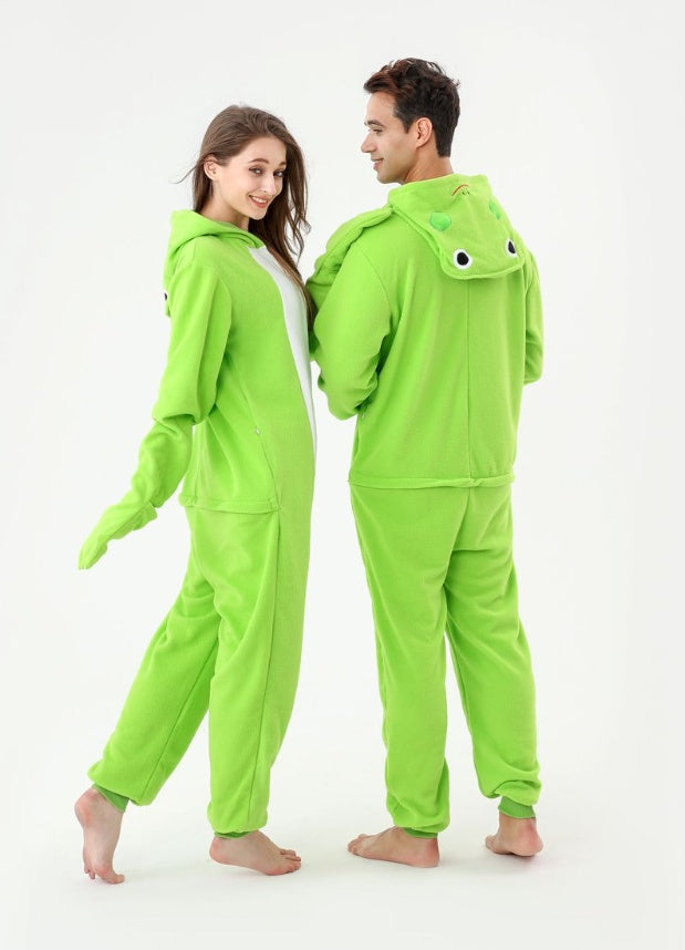 The Ultimate Comfort Crew: Animal Fleece Onesie Pajamas for Couples