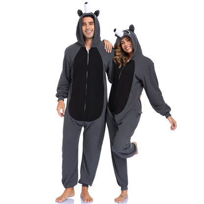 The Ultimate Comfort Crew: Animal Fleece Onesie Pajamas for Couples