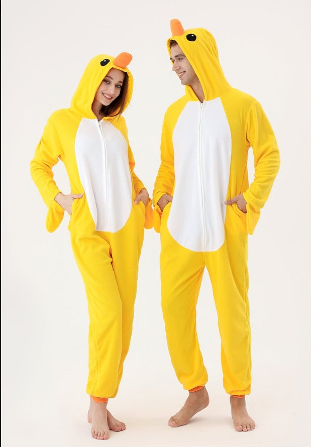 The Ultimate Comfort Crew: Animal Fleece Onesie Pajamas for Couples