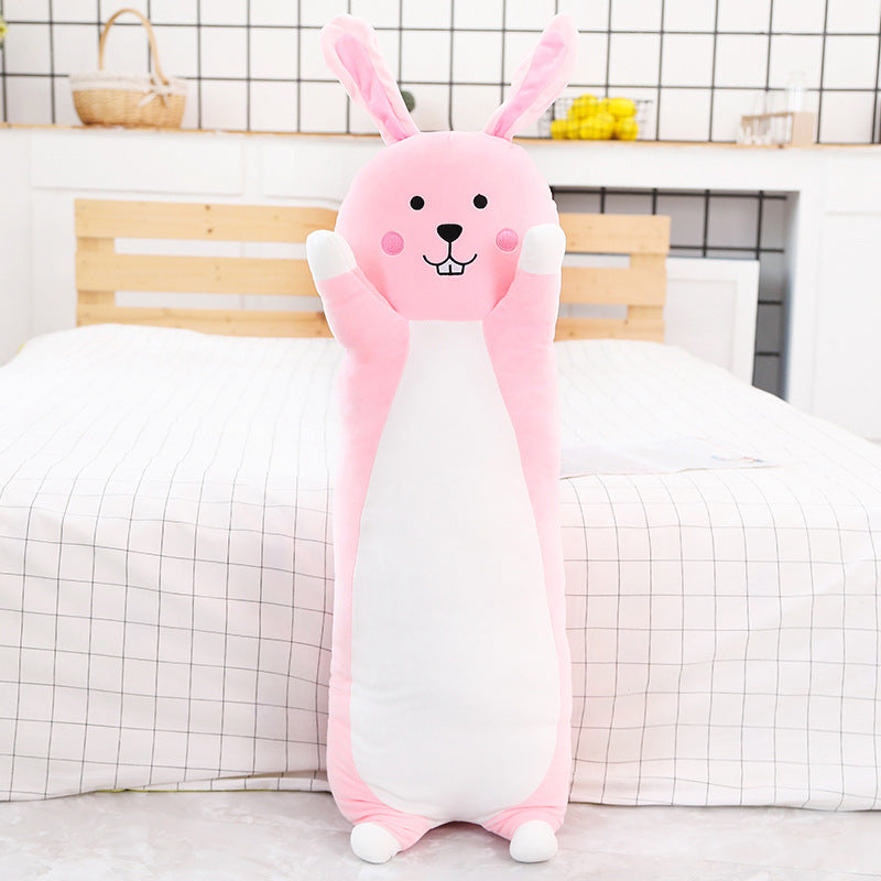 The Cuddle Buddy: 60cm Long Plush Rabbit Pillow & Body Cushion