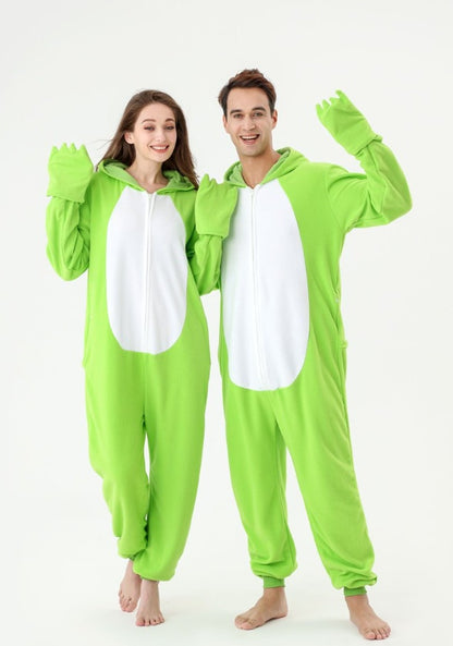 The Ultimate Comfort Crew: Animal Fleece Onesie Pajamas for Couples