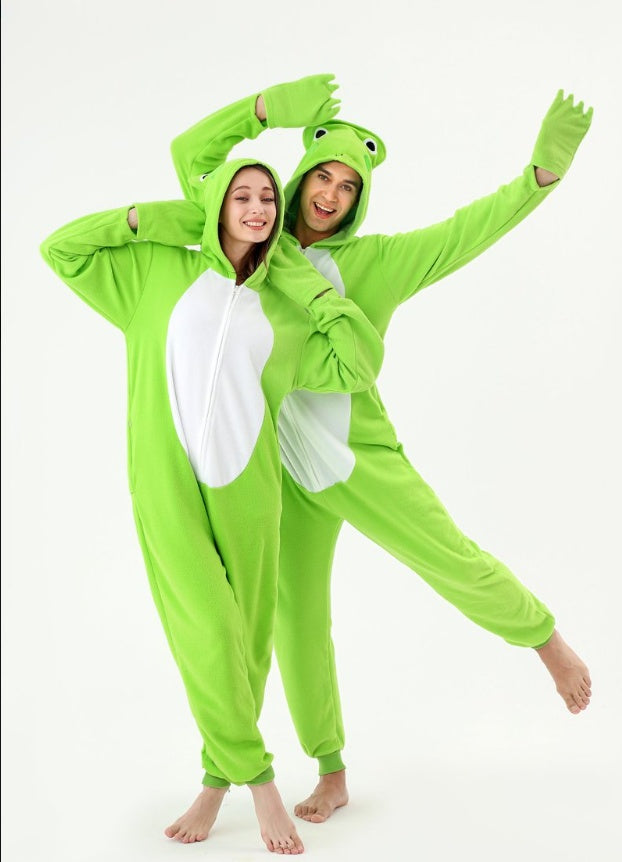 The Ultimate Comfort Crew: Animal Fleece Onesie Pajamas for Couples