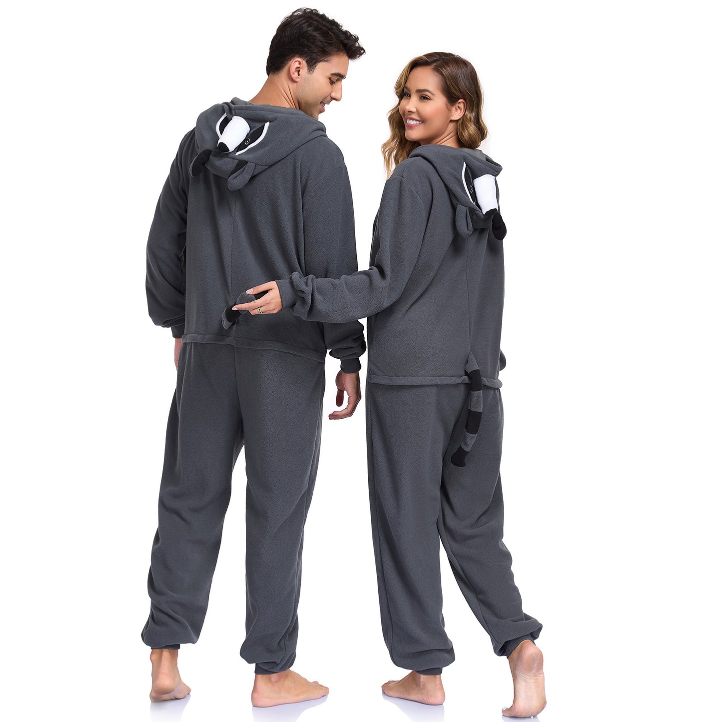 The Ultimate Comfort Crew: Animal Fleece Onesie Pajamas for Couples