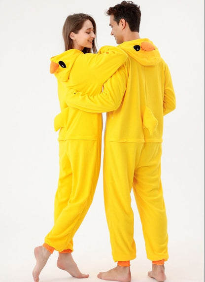 The Ultimate Comfort Crew: Animal Fleece Onesie Pajamas for Couples