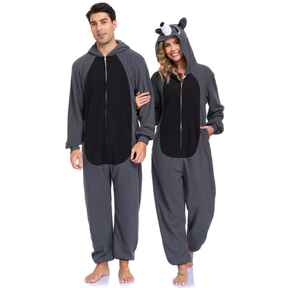 The Ultimate Comfort Crew: Animal Fleece Onesie Pajamas for Couples