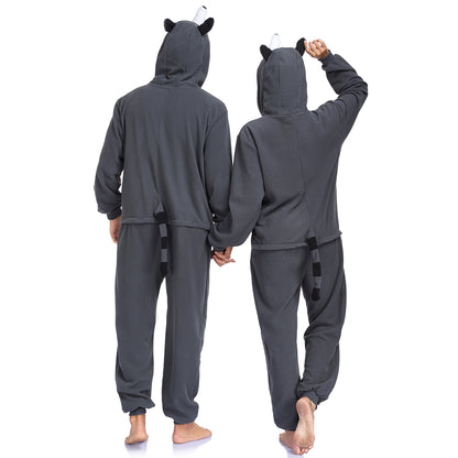 The Ultimate Comfort Crew: Animal Fleece Onesie Pajamas for Couples