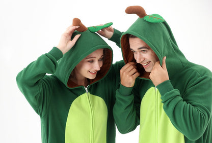 The Ultimate Comfort Crew: Animal Fleece Onesie Pajamas for Couples