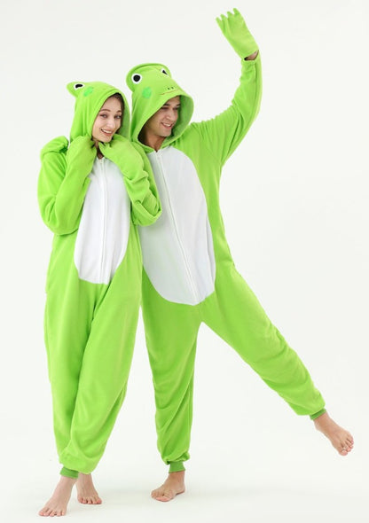 The Ultimate Comfort Crew: Animal Fleece Onesie Pajamas for Couples