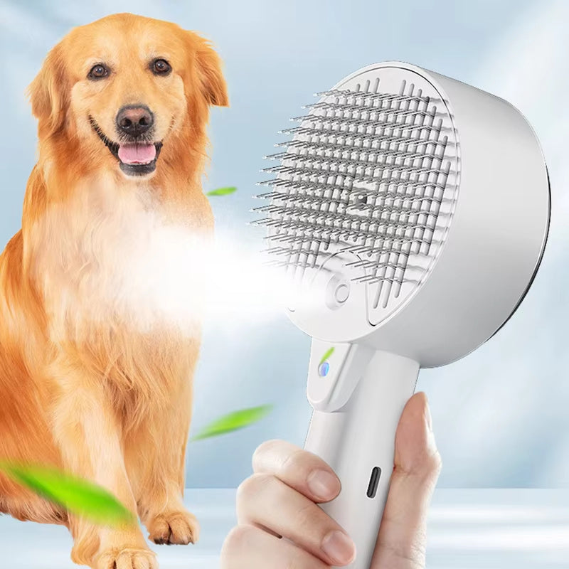 The Pet Spa: 3-in-1 Steamy Grooming Brush