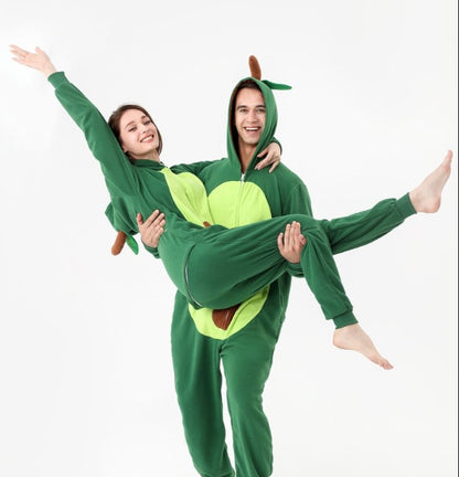 The Ultimate Comfort Crew: Animal Fleece Onesie Pajamas for Couples